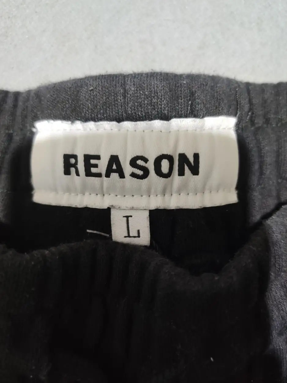 Reason Men Cotton Black Trousers L - additional view 2
