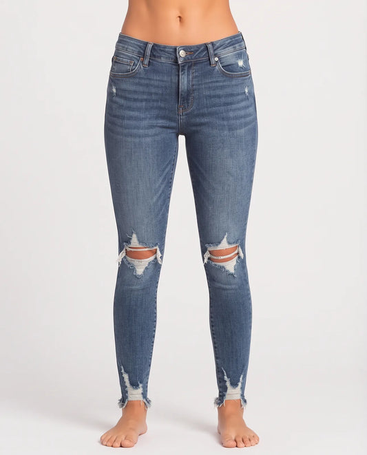 Old Navy Women Cotton Blue Jeans M