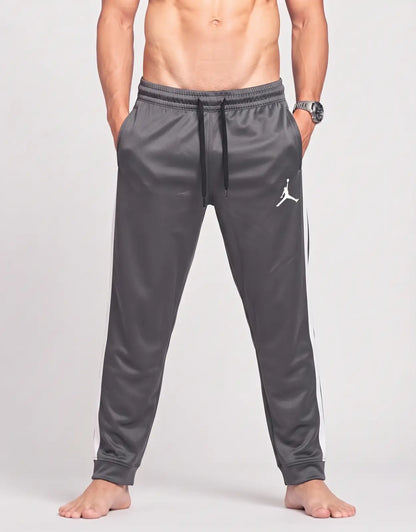 Jordan Men Sports Polyester Charcoal Trackpants XL