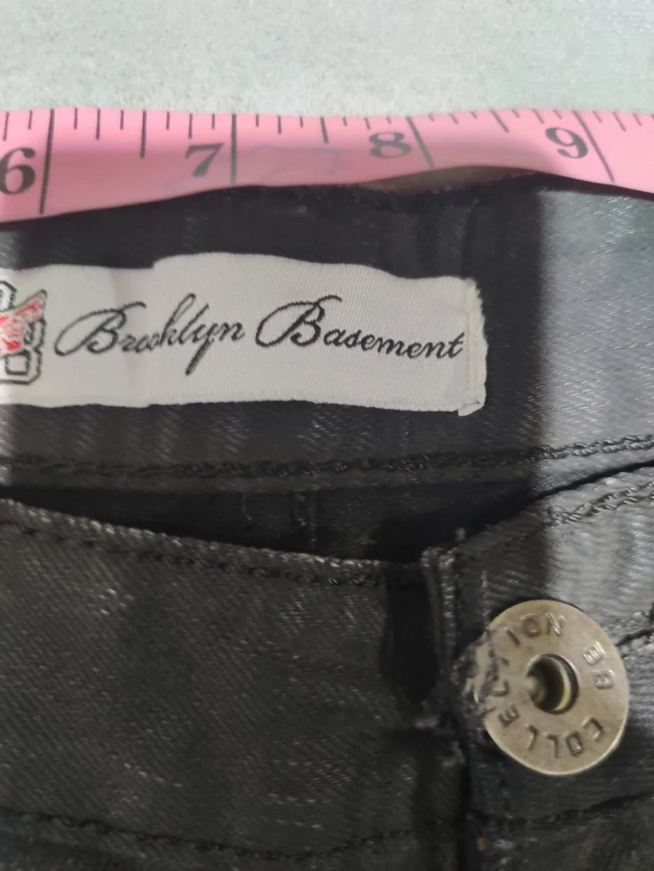 Brooklyn Basement Women Cotton Dark Gray Jeans M - additional view 2