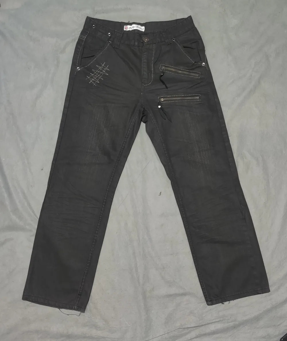 Brooklyn Basement Women Cotton Dark Gray Jeans M - additional view 3