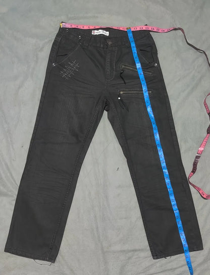 Brooklyn Basement Women Cotton Dark Gray Jeans M - additional view 4
