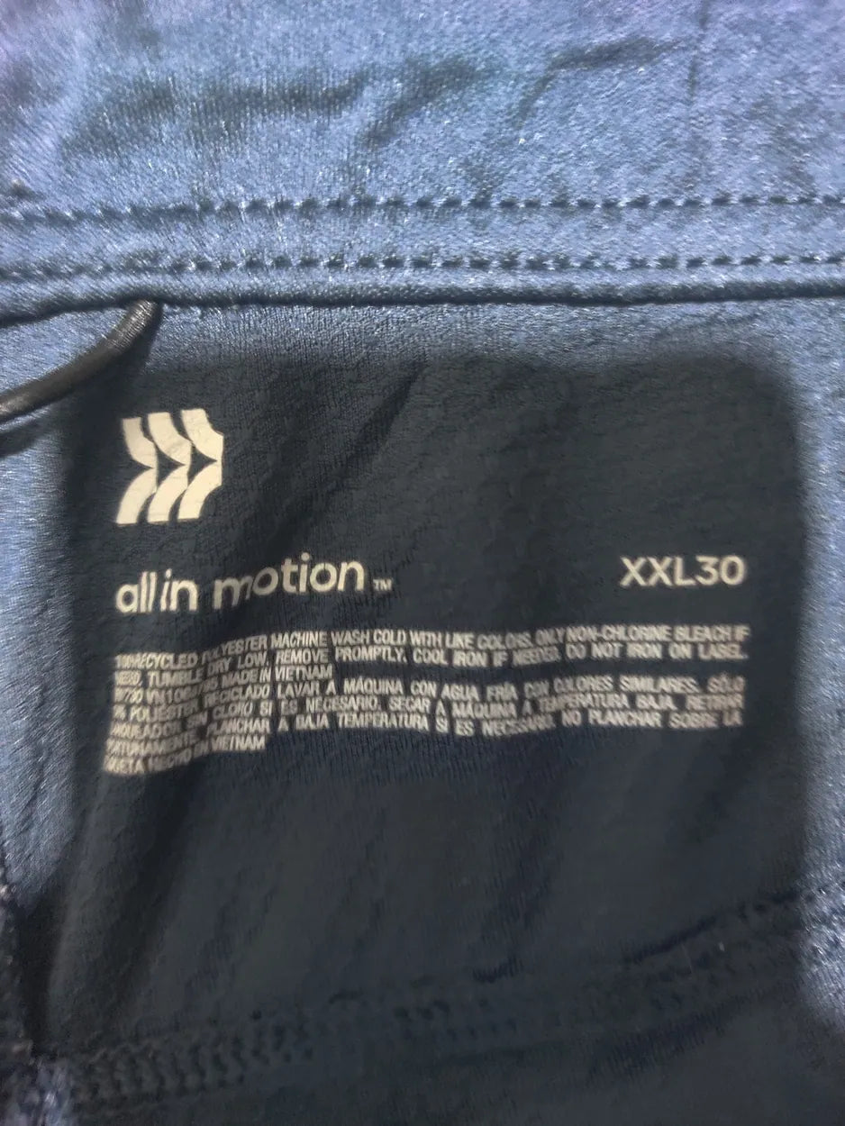 All In Motion Women Navy Sport Trouser - Preloved Ladies Trousers Pakistan - Summer Polyester - Size 42 to 44 - Photo 2