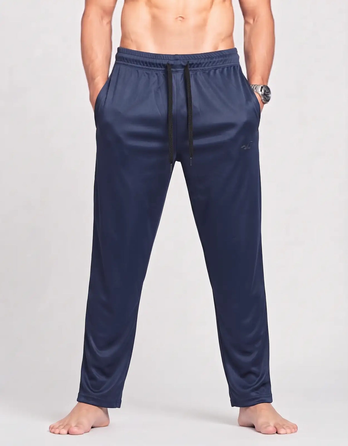 Preloved Men Sports Polyester Navy Trackpants S