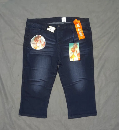 V.I.P Women Cotton Dark Blue Jeans XL - additional view 3