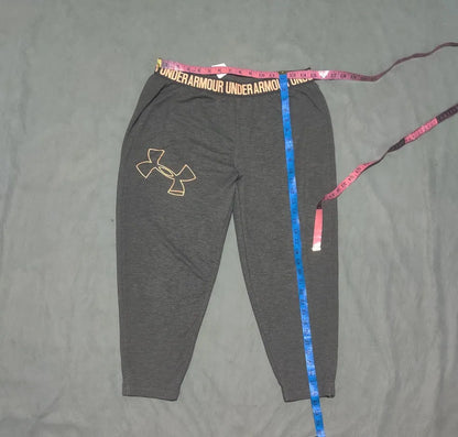 Under Armour Women Charcoal Sport Trouser - Preloved Ladies Trousers Pakistan - Summer Polyester - Size 32 to 36 - Photo 4