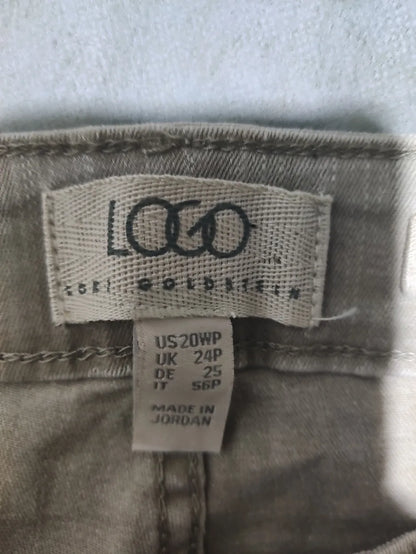 Lori Goldstein Women Cotton Light Gray Jeans XL - additional view 2