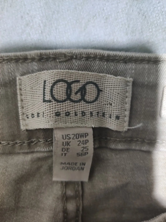 Lori Goldstein Women Cotton Light Gray Jeans XL - additional view 2