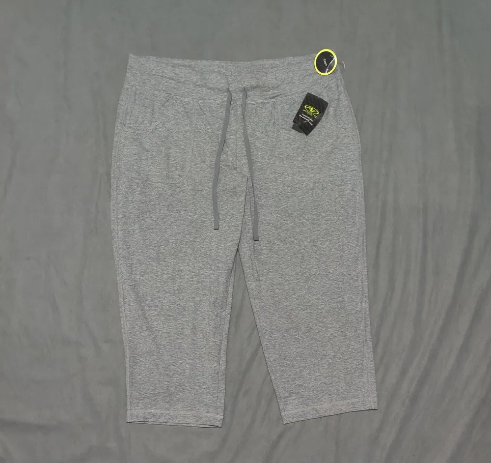 Athletic Works Women Gray Sport Trouser - Preloved Ladies Trousers Pakistan - Summer Polyester - Size 38 to 40 - Photo 3