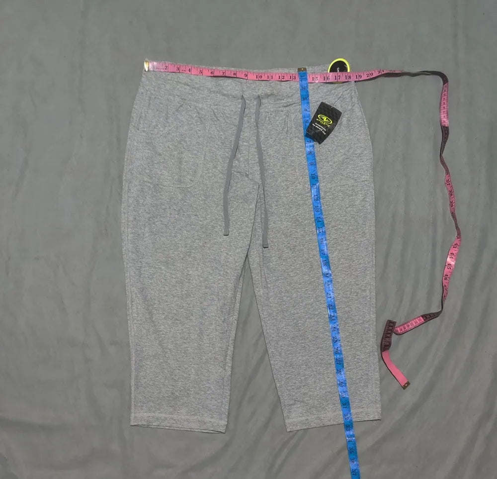 Athletic Works Women Gray Sport Trouser - Preloved Ladies Trousers Pakistan - Summer Polyester - Size 38 to 40 - Photo 4