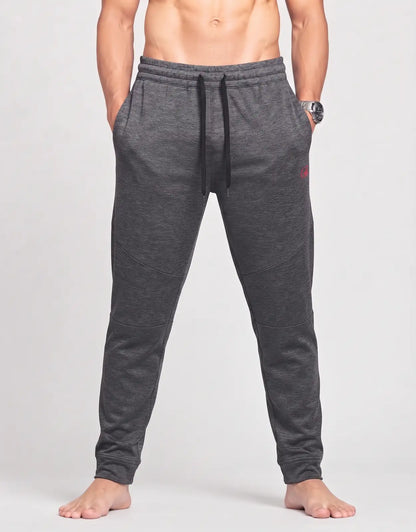 AND 1 Men Sports Polyester Charcoal Trackpants M