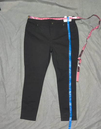 Lee Women Cotton Black Jeans XL - additional view 4