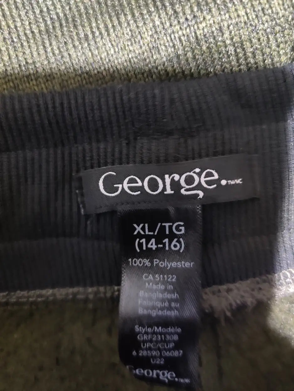 George Men Sports Polyester Charcoal Trackpants XL - additional view 2