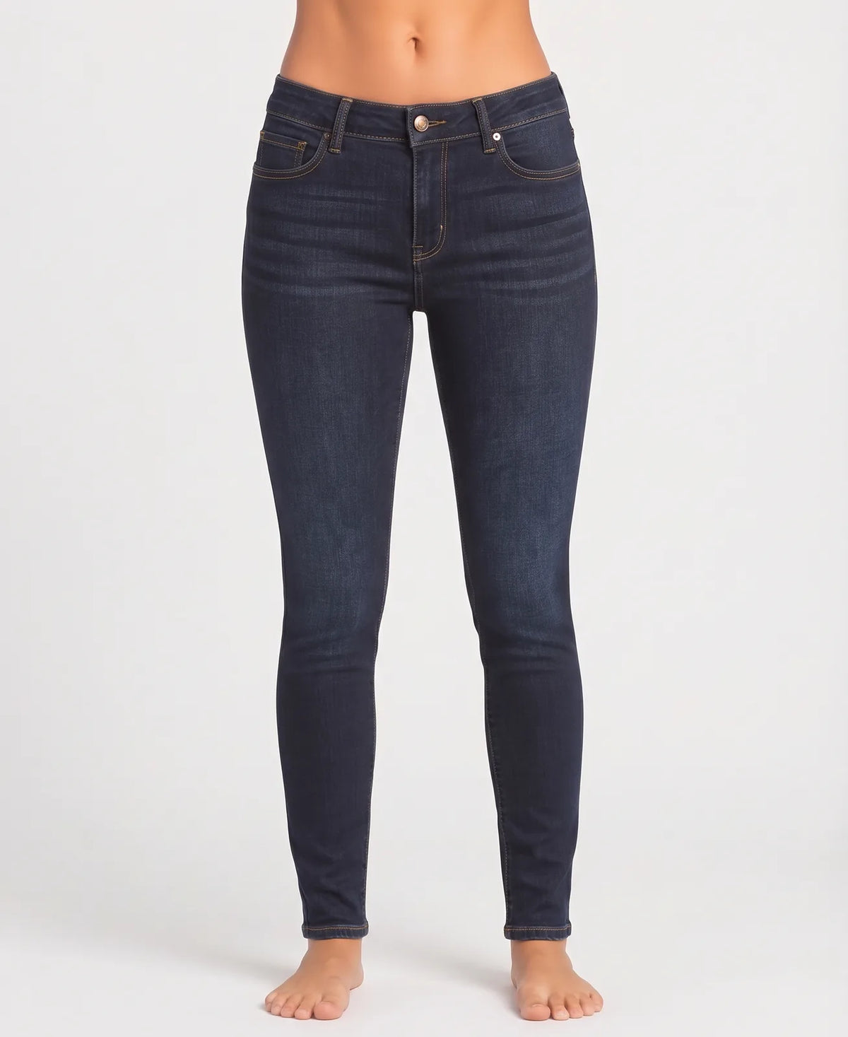 Time And Tru Women Cotton Dark Blue Jeans M