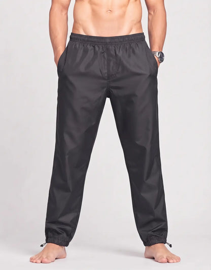 Jwod Skilcraft Men Sports Polyester Black Trackpants M