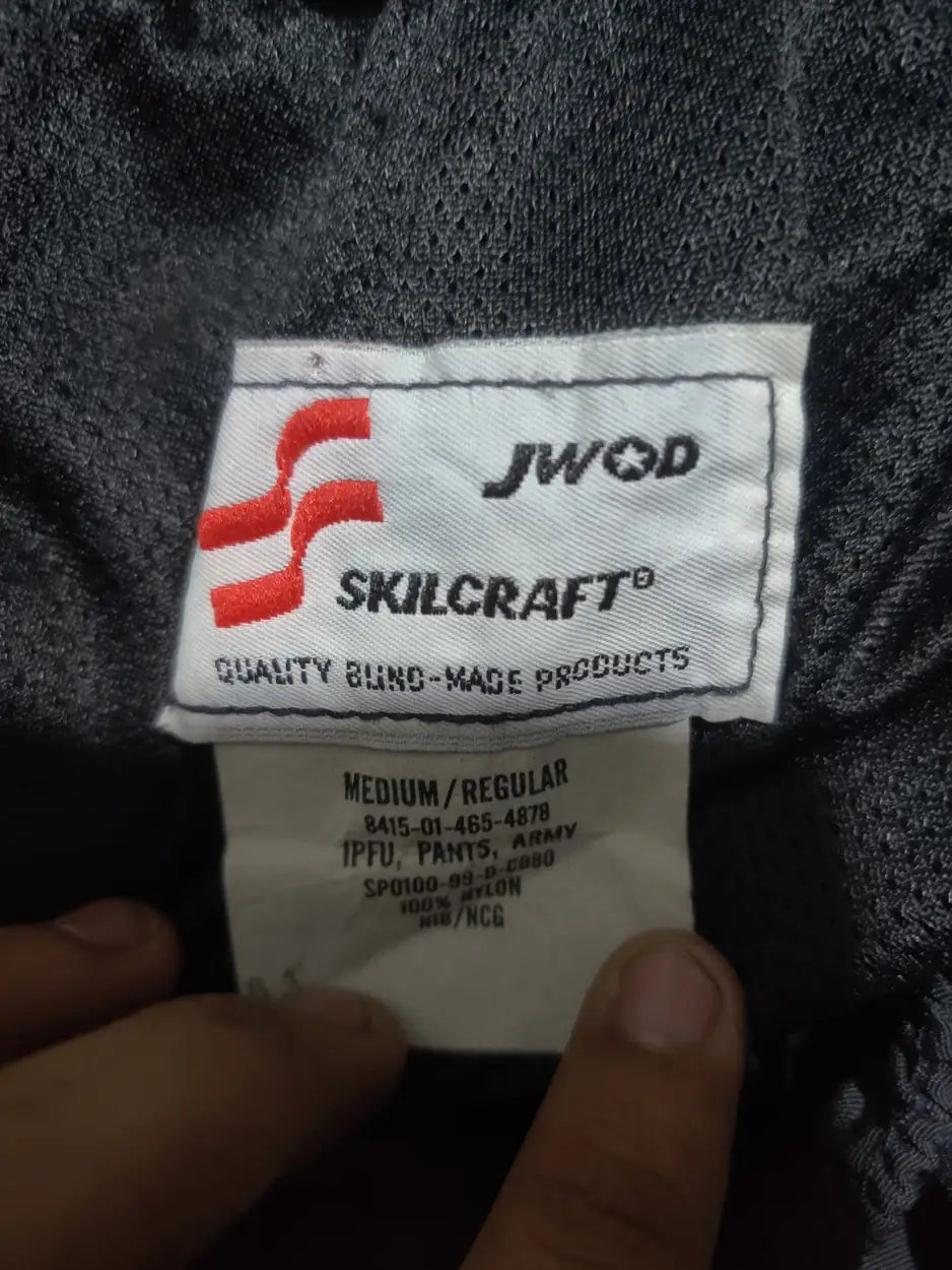 Jwod Skilcraft Men Sports Polyester Black Trackpants M - additional view 2