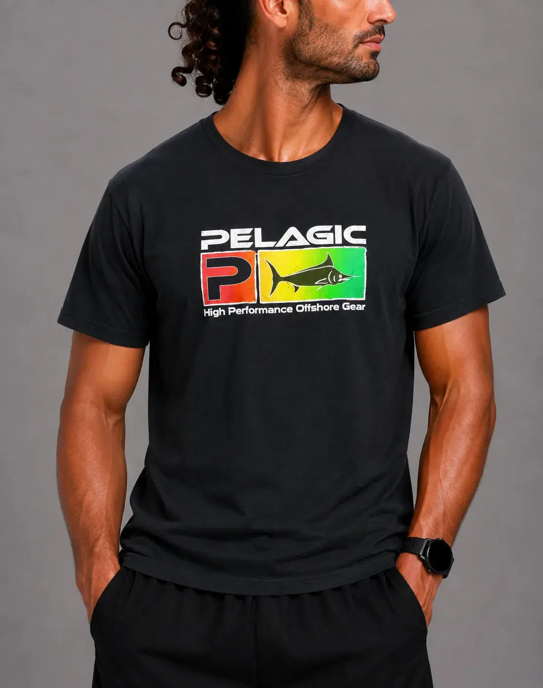 Pelagic Men Cotton Black T Shirt L – Preloved Labels