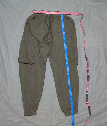 SHEIN Women Parachute Olive Cargo Pants S - additional view 4