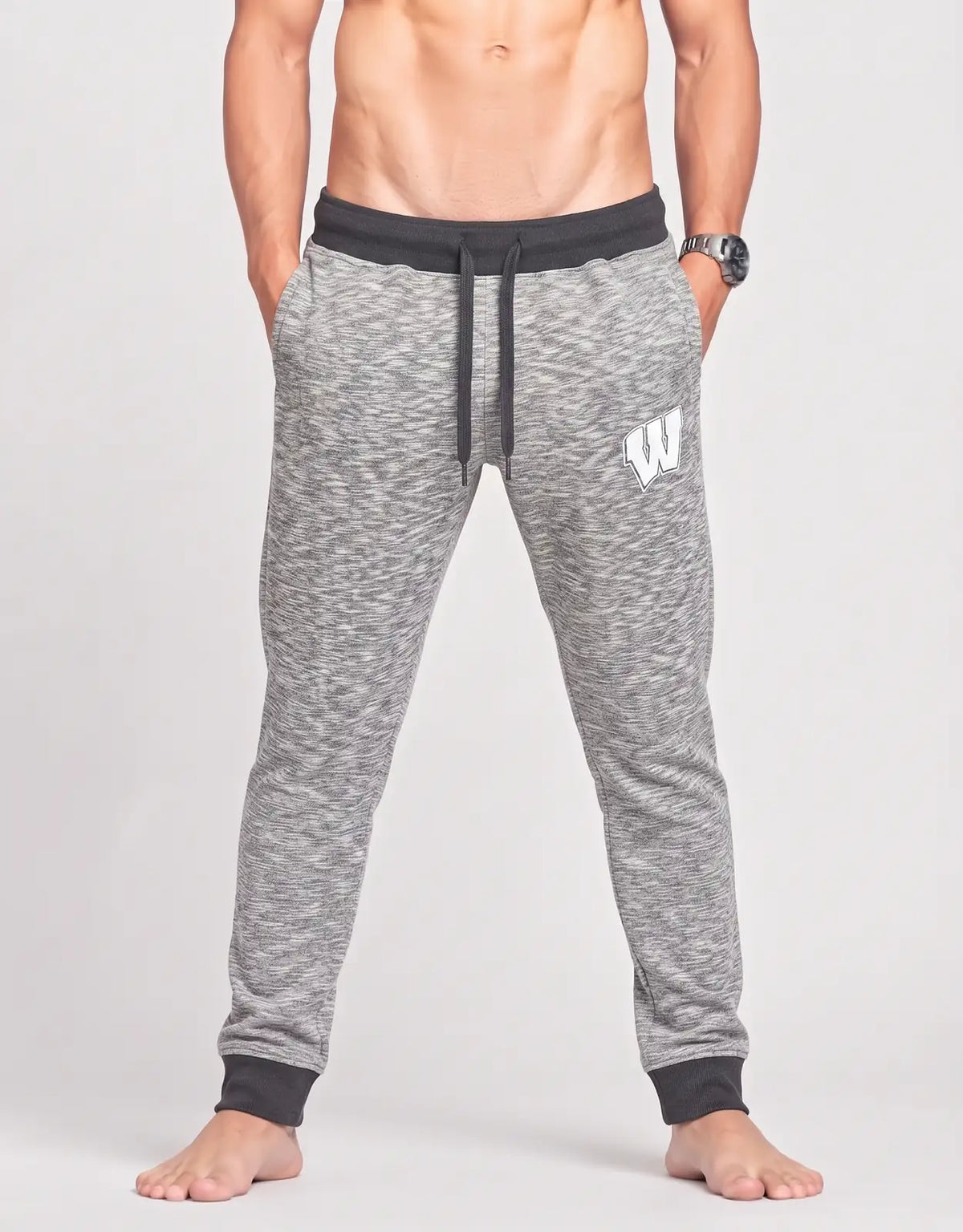 The Acrux Men Sports Cotton Gray Trackpants S