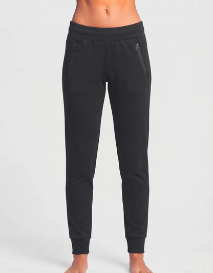 Veve Fashion Works Women Black Sport Trouser - Preloved Ladies Trousers Pakistan - Summer Polyester - Size 24 to 26