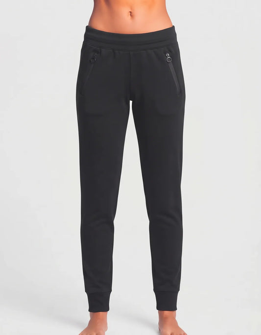 Veve Fashion Works Women Black Sport Trouser - Preloved Ladies Trousers Pakistan - Summer Polyester - Size 24 to 26