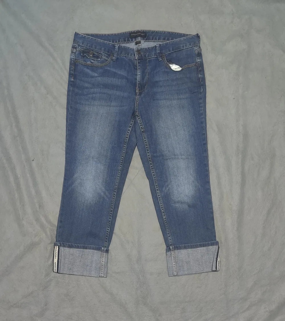 Banana Republic Women Cotton Blue Jeans M - additional view 3