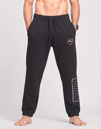 Puma Men Cotton Black Winter Trousers M