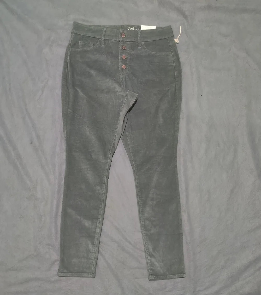 Universal Thread Women Cotton Green Jeans M - additional view 3