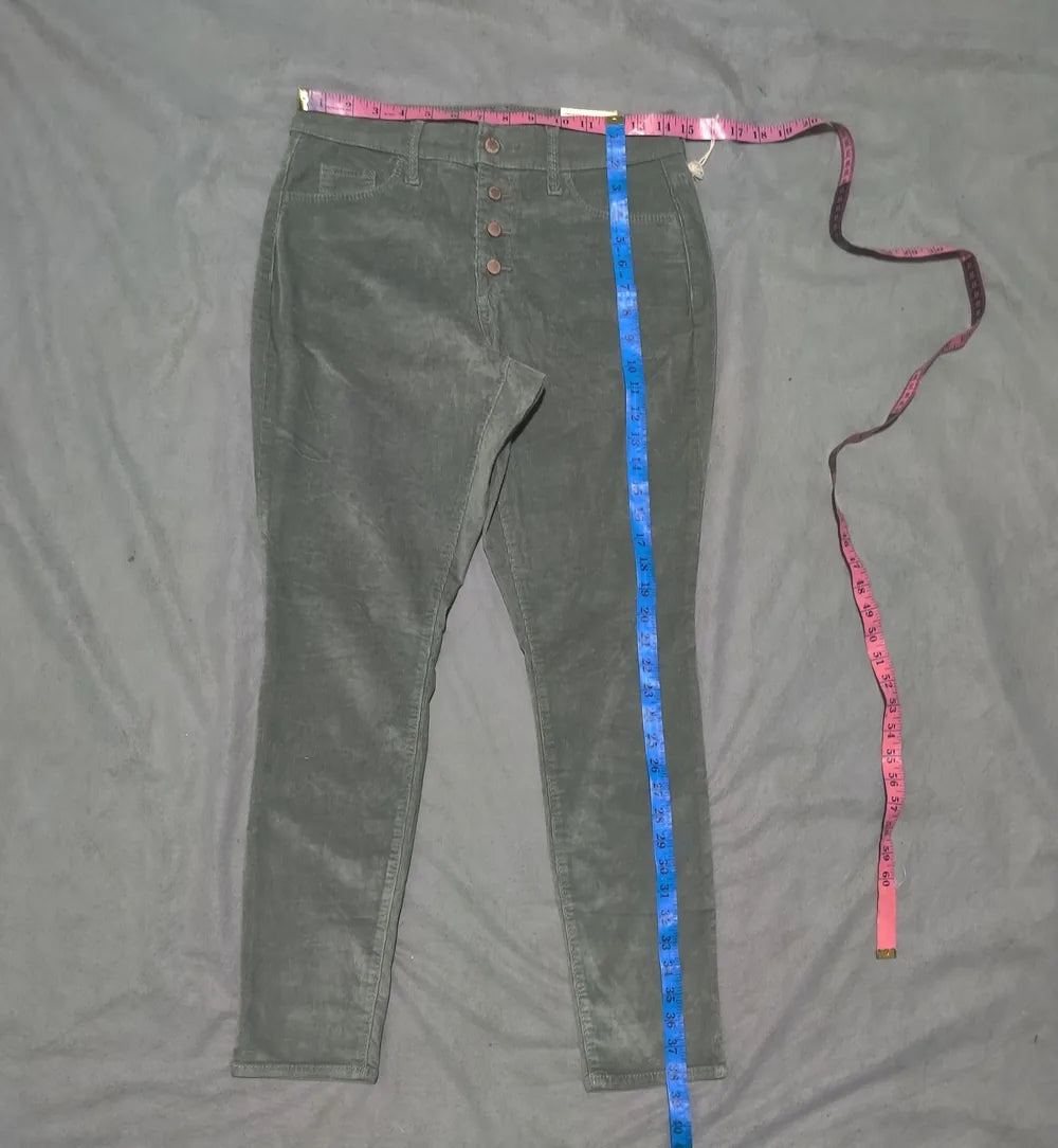 Universal Thread Women Cotton Green Jeans M - additional view 4