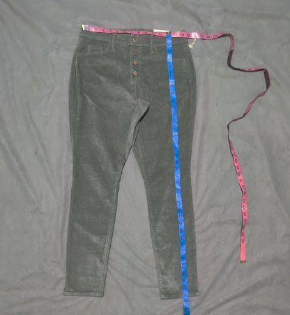Universal Thread Women Cotton Green Jeans M - additional view 4