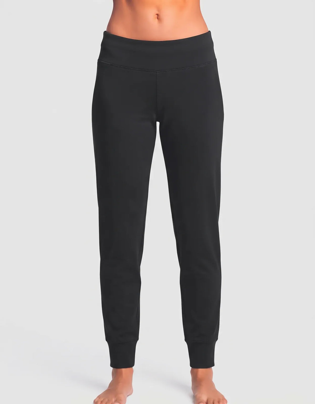 Athleta Women Black Sport Trouser - Preloved Ladies Trousers Pakistan - Summer Polyester - Size 30 to 32