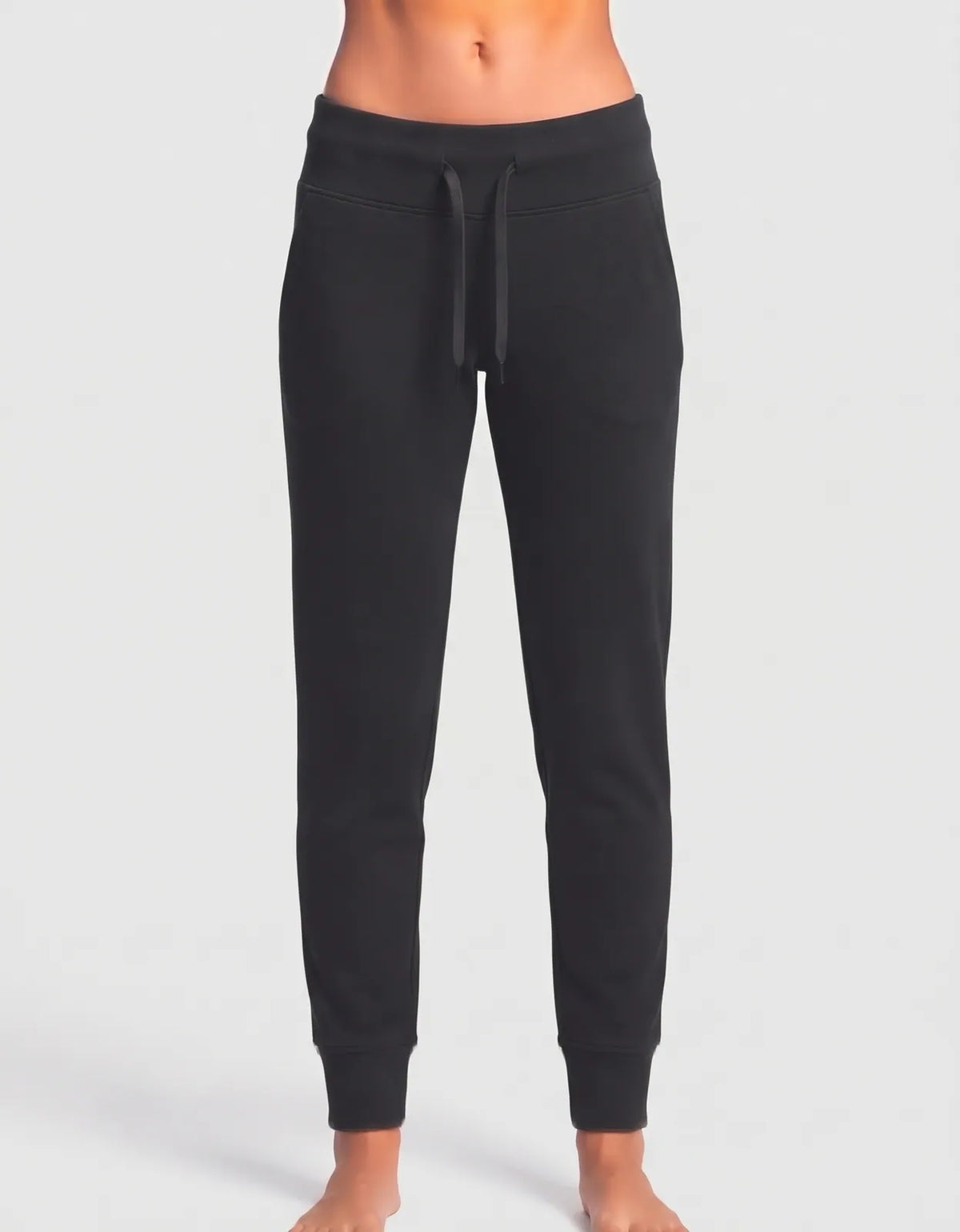 June & Daisy Women Black Sport Trouser - Preloved Ladies Trousers Pakistan - Summer Polyester - Size 34 to 36