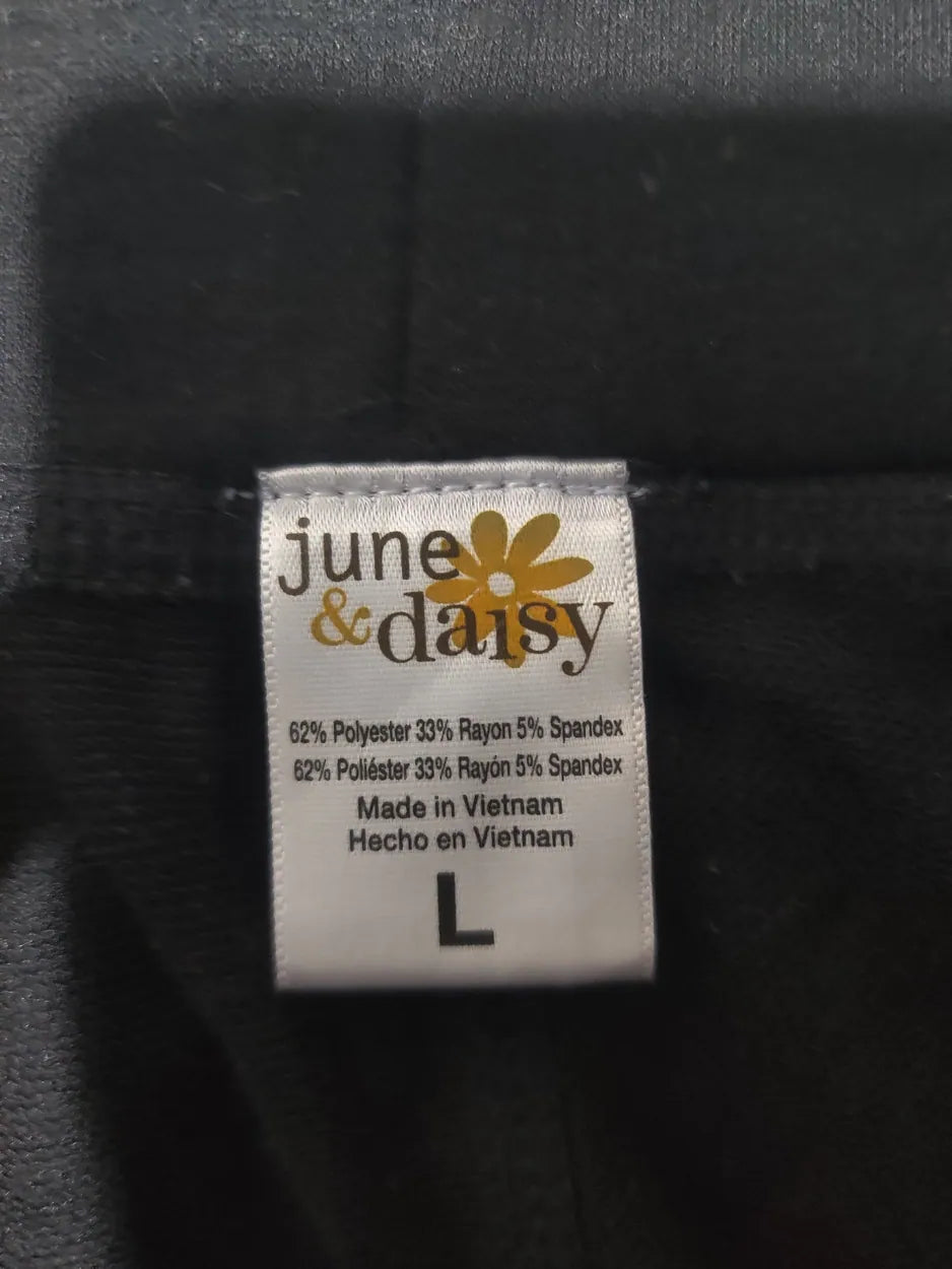 June & Daisy Women Black Sport Trouser - Preloved Ladies Trousers Pakistan - Summer Polyester - Size 34 to 36 - Photo 2
