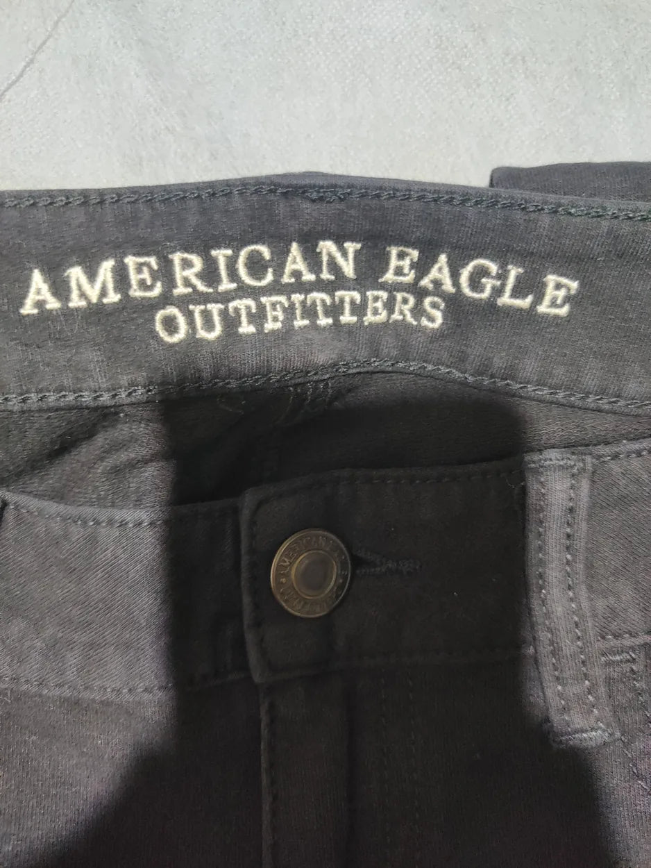 American Eagle Women Cotton Black Jeans M - additional view 2