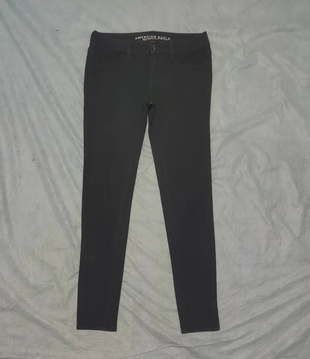 American Eagle Women Cotton Black Jeans M - additional view 3