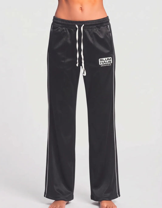 Rebel Minds Women Black Sport Trouser - Preloved Ladies Trousers Pakistan - Summer Polyester - Size 30 to 32