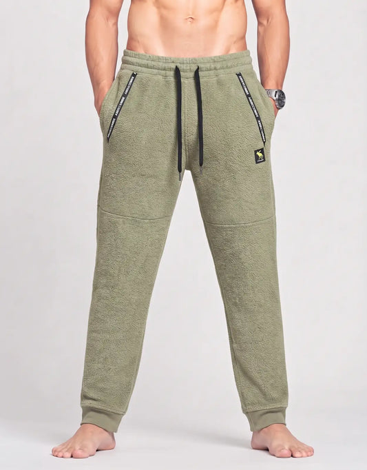 Abercrombie Men Sports Polyester Gray Trackpants S