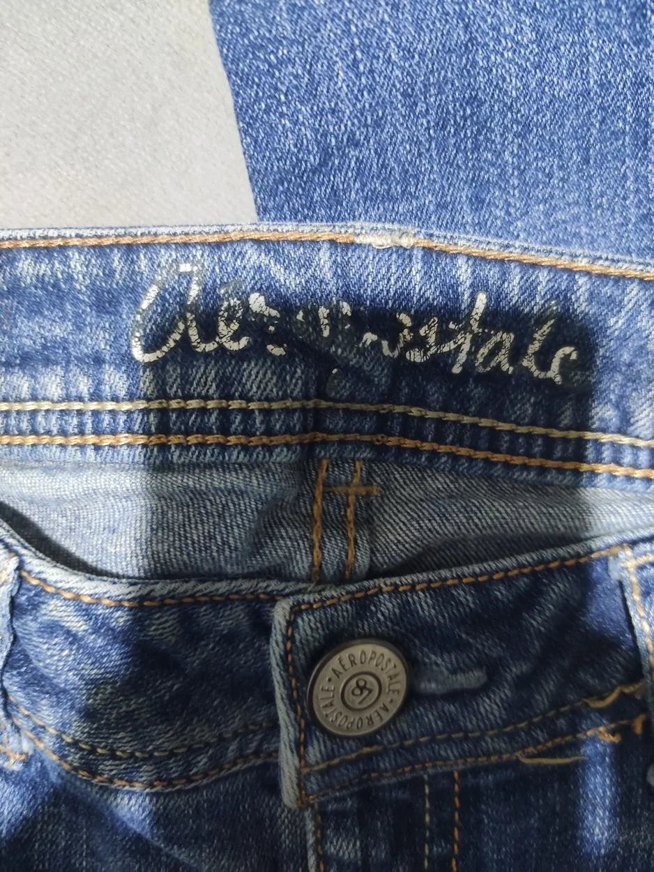 Aeropostale Women Cotton Blue Jeans M - additional view 2