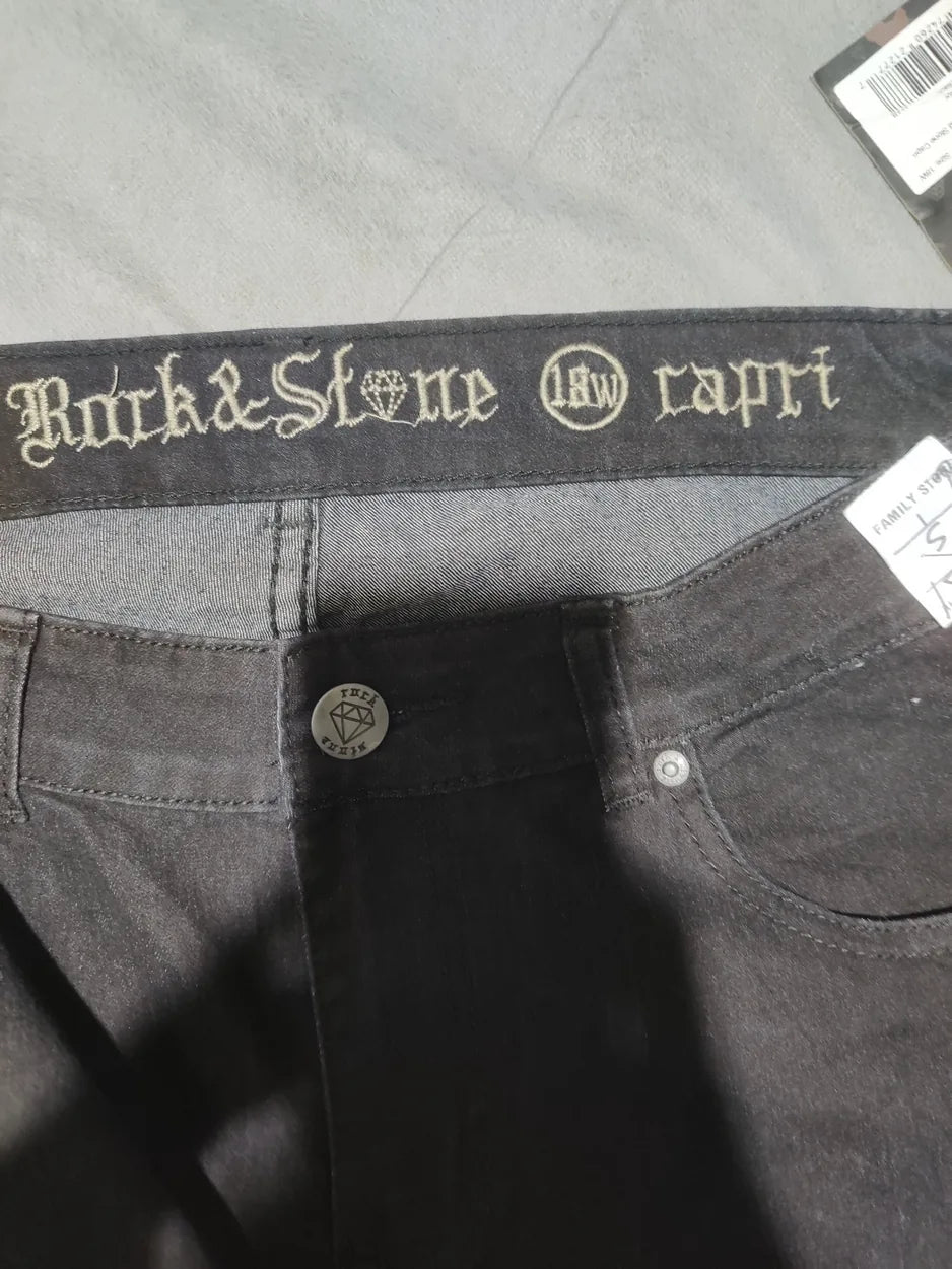 Rock & Stone Women Cotton Black Jeans L - additional view 2