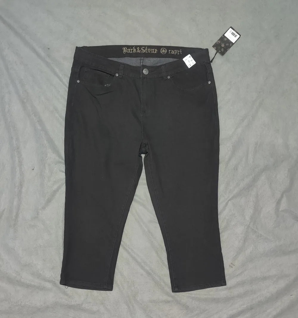 Rock & Stone Women Cotton Black Jeans L - additional view 3