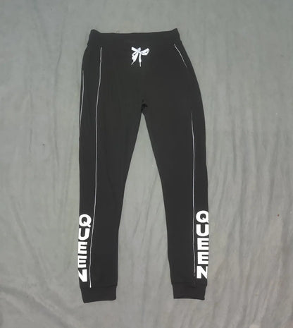 Love Women Black Sport Trouser - Preloved Ladies Trousers Pakistan - Summer Polyester - Size 26 to 28 - Photo 3