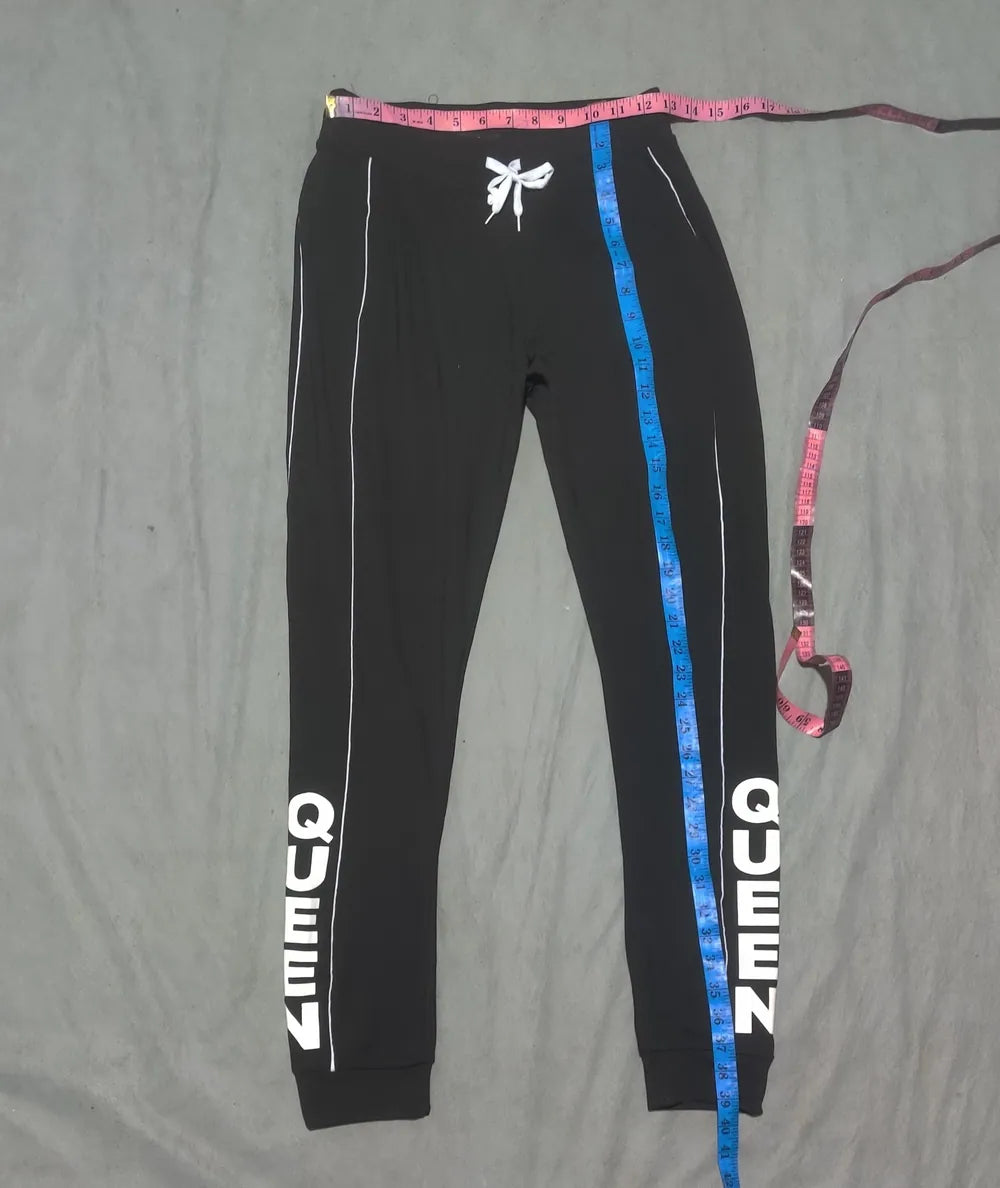 Love Women Black Sport Trouser - Preloved Ladies Trousers Pakistan - Summer Polyester - Size 26 to 28 - Photo 4