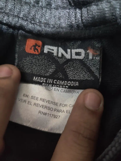 AND 1 Men Sports Polyester Black Trackpants L - additional view 2