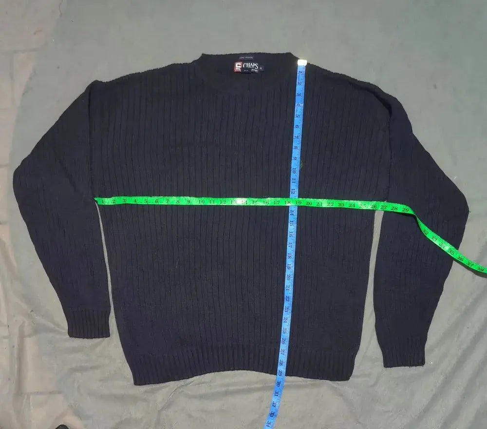 Chaps Men Wool Blue Sweater XL – Preloved Labels (view 4)