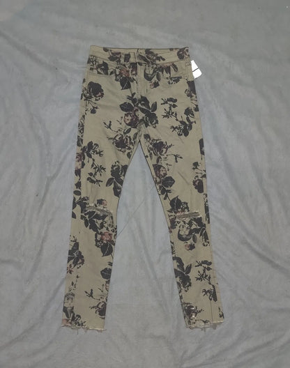 H&M Women Cotton Khaki Brown Jeans S - additional view 3