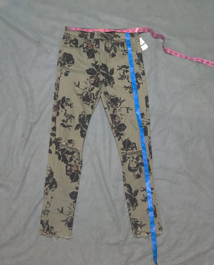 H&M Women Cotton Khaki Brown Jeans S - additional view 4