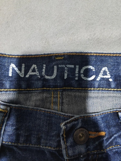 Nautica Women Cotton Blue Jeans L - additional view 2