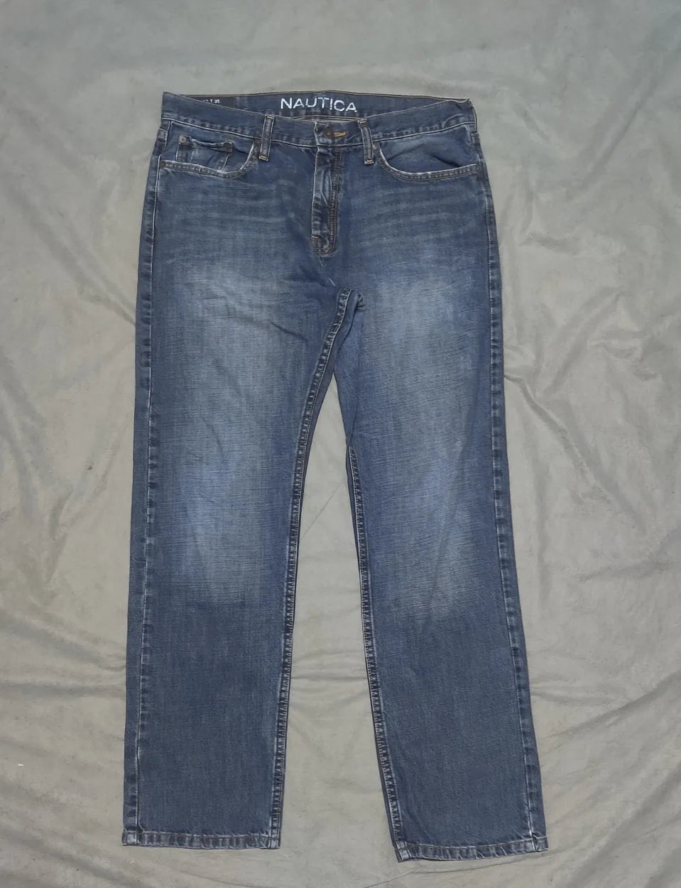 Nautica Women Cotton Blue Jeans L - additional view 3