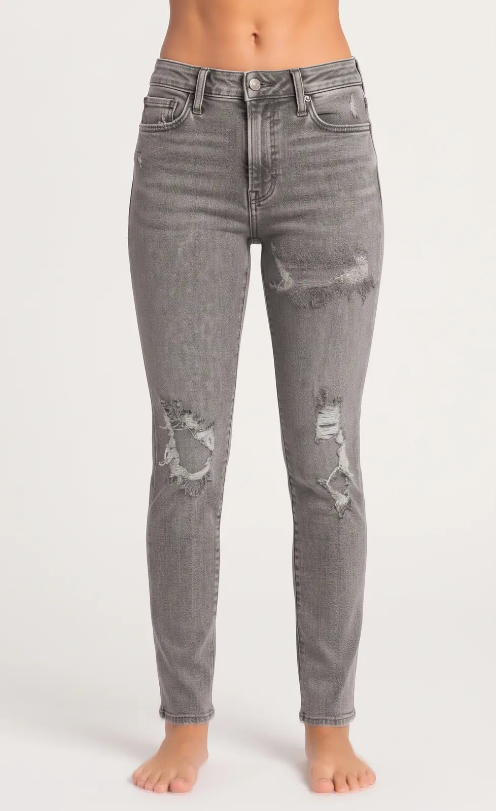 Hollister Women Cotton Gray Jeans S
