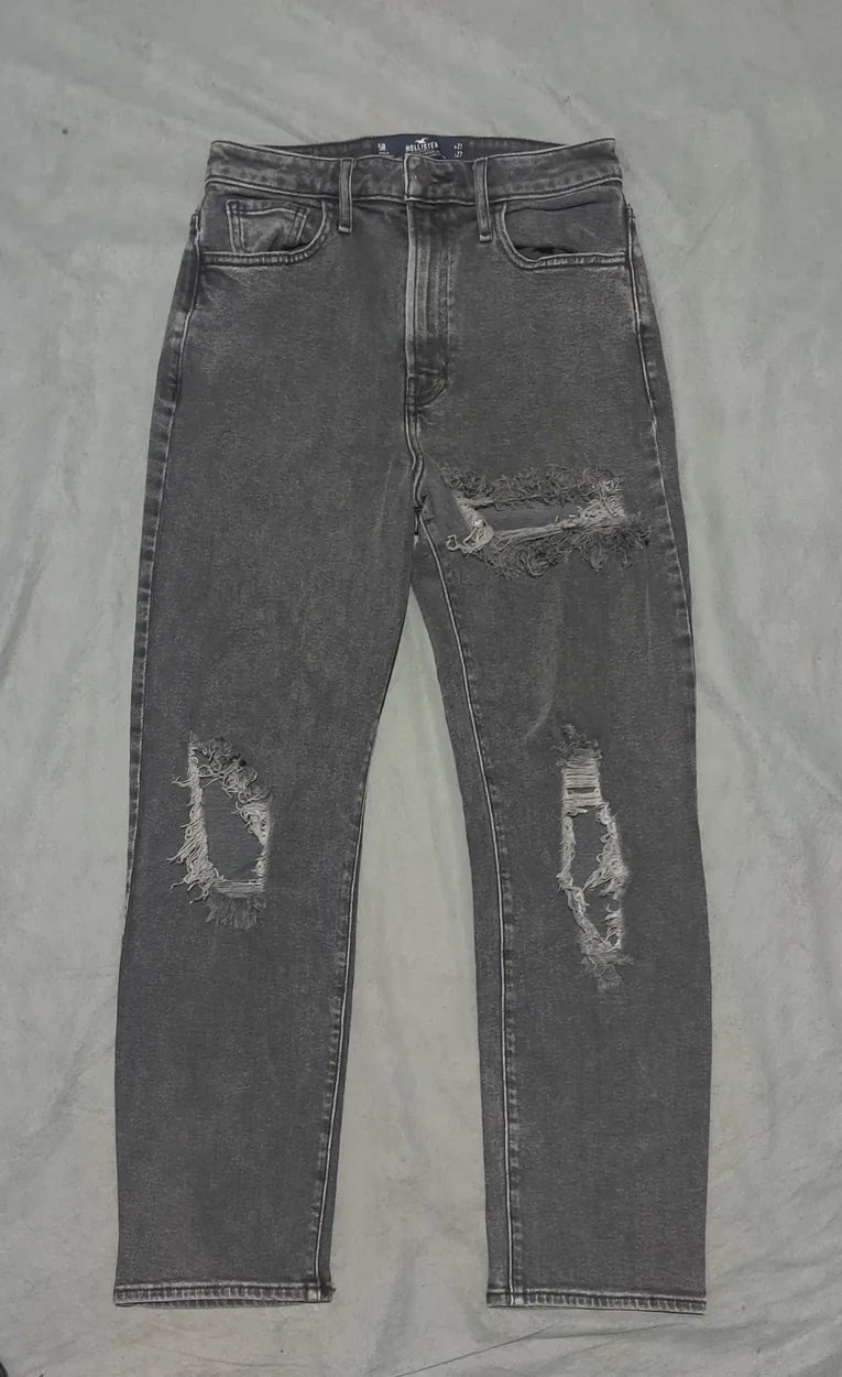 Hollister Women Cotton Gray Jeans S - additional view 3